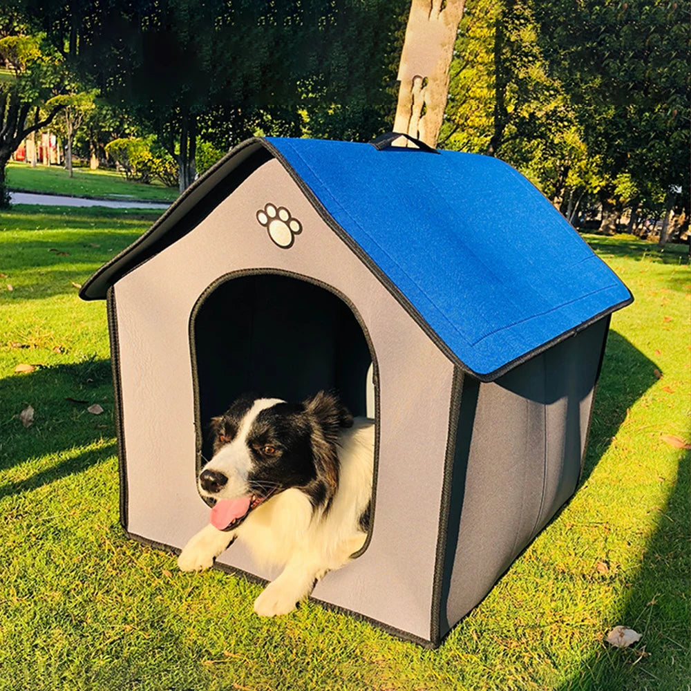 Medium Dog House Outdoor Waterproof Soft Comfortable Pet House Chew Proof Removable Small Dog Bed Pet Sleeping Mat Portable