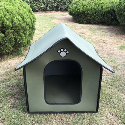 Medium Dog House Outdoor Waterproof Soft Comfortable Pet House Chew Proof Removable Small Dog Bed Pet Sleeping Mat Portable