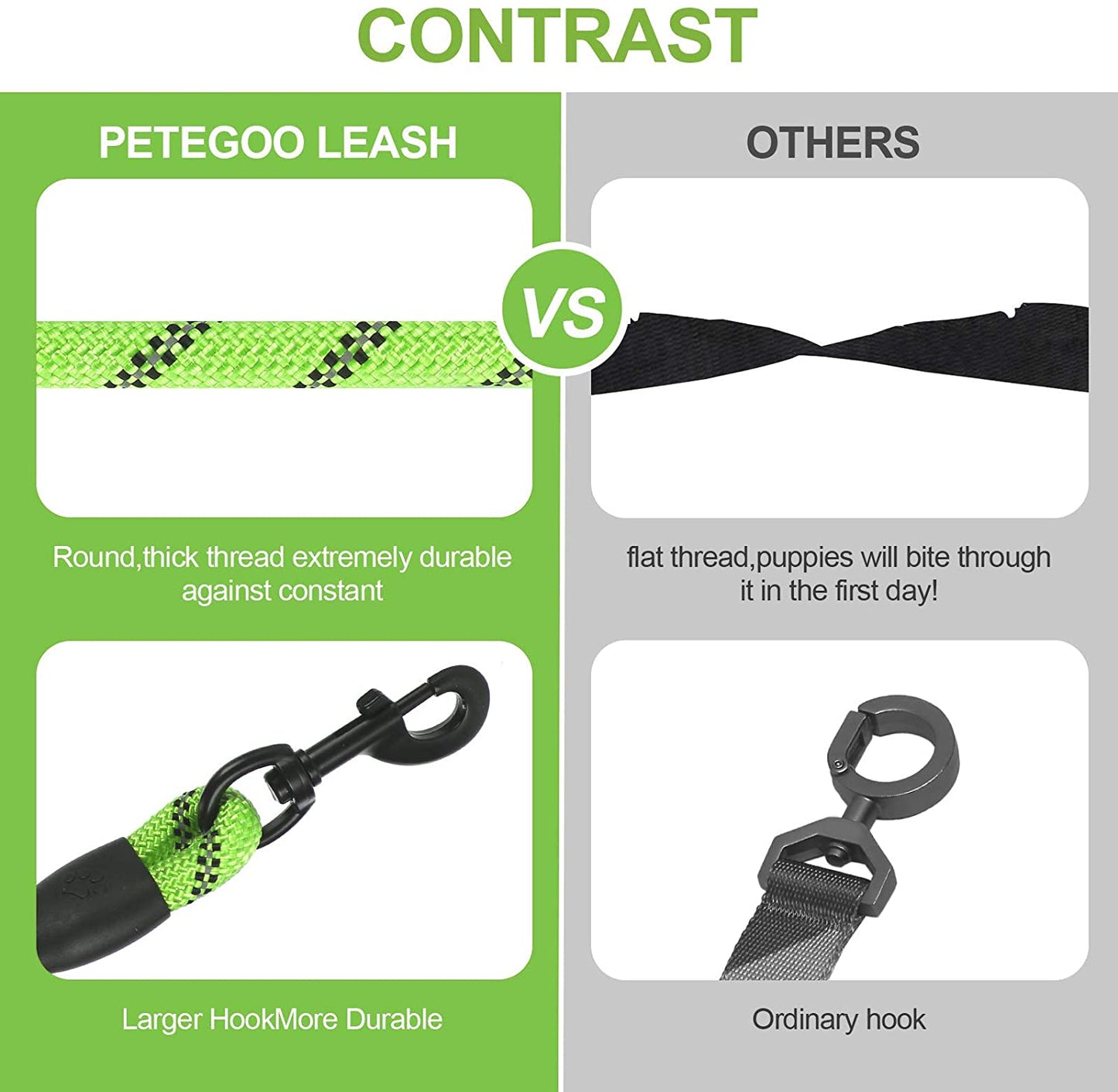 4,9' Reflective dog leash