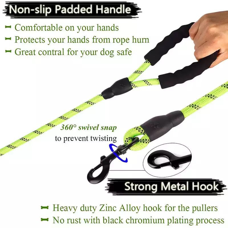 4,9' Reflective dog leash